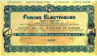 Forces Electriques, 1/10 часть акций 1928 г.