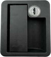 Zamek klapy luku garażu drzwi serwisowych kampera czarny kwadrat FAP