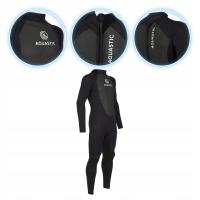 Pianka surfingowa męska AQUASTIC z neoprenu 4/3 mm WAVEY czarny