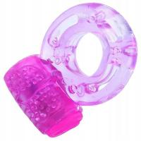 Pierścień Erekcyjny Wibrujący Silikonowy Penis Ring Stymulacja Łechtaczki