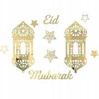 ror Setting Stars Lanterns Decals Home Decorations for Eid Mubarak Ornament