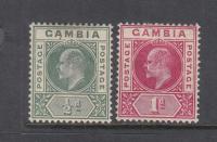 kol. ang. GAMBIA Mi 28,29 EDWARD VII z 1902