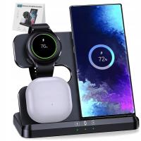 Индукционное беспроводное зарядное устройство Proventus для Samsung 3в1 адаптер питания 65 Вт RU