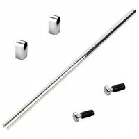 RELING KUCHENNY 100 CM CHROM + ZAŚLEPKI + UCHWYTY!