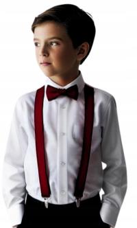 SZELKI do spodni dziecięce BORDOWE