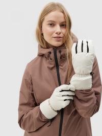 Женские лыжные перчатки-кремовые