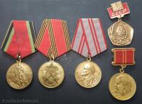 5 x medal odznaka ZSRR