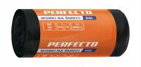 WORKI NA ŚMIECI 60L CZARNE LDPE PERFECTO GRUBE MOCNE WYTRZYMAŁE 50szt
