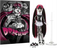 2 x MONSTER HIGH BLACK&WHITE DRACULAURA LALKA KOLEKCJONERSKA REEL DRAMA