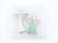 Aniołki witrażowe 2 szt - zestaw 2S