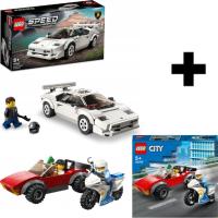 LEGO SPEED CHAMPIONS LAMBORGHINI COUNTACH 76908 + LEGO 60392 ZESTAW PREZENT