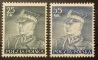 POLSKA Fi 298-299 ** 1937 Edward Śmigły-Rydz