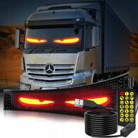 LAMPKA SAMOCHODOWA DYNAMICZNE DIABELSKIE OCZY LED CIĘŻARÓWKI SUV 92*374MM