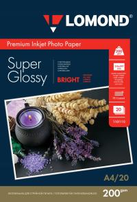 PAPIER FOTOGRAFICZNY A4 SUPER BŁYSK 200g 20szt Super Glossy Bright