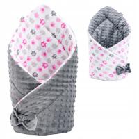 ROŻEK NIEMOWLĘCY BAWEŁNIANY MINKY BECIK NA RZEP DWUSTRONNY ANTYALERGICZNY