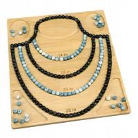 Organizer tablica bambusowa na koraliki do tworzenia bransoletek breloków