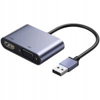 Переходник USB - A 3.0 к HDMI VGA JACK 2K