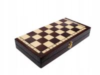 Średnia szachownica drewniana 39x39cm