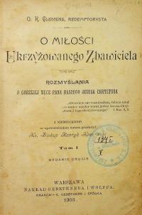 O miłości ukrzyżowanego Zbawiciela 1903 r.