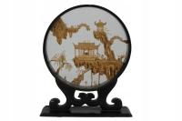 Chiny obrazek rzeźbiony w korku