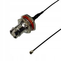 Pigtail uFL IPEX IPX - BNC gniazdo 1,13mm 15cm