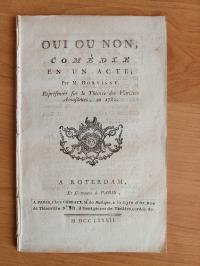 Dorvigny - Oui ou non - 1782 - teatr francuski