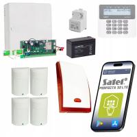 SYSTEM ALARMOWY SATEL DO DOMU 4 CZUJKI PARADOX ALARM LTE SATEL