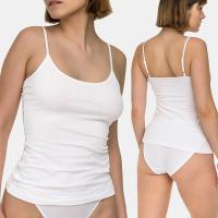 Шахматный топ женский белый на бретелях