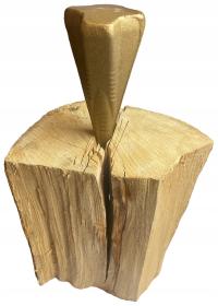 Klin do rozłupywania drewna 1,5 kg złoty stalowy