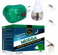 MUGGA электрический прибор с картриджем 45 ночей для комаров 35ml для тока 27r