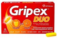 GRIPEX DUO tabletki na przeziębienie grypę 16 szt.