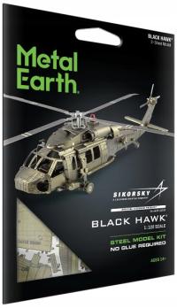 Metal Earth, вертолет Black Hawk UH60 складывающаяся модель.