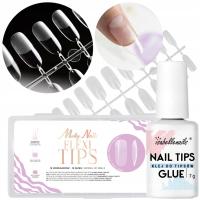 Molly Nails Zestaw Flexi Tips Oval 240 szt + klej do tipsów IsabelleNails