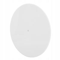 Mata Antystatyczna na Gramofon 12 Cali Biała Akrylowa Redukująca Kurz i Szumy