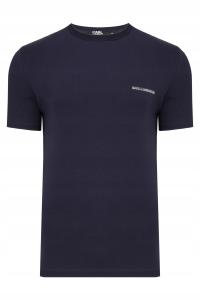 Карл Лагерфельд футболка мужская футболка логотип темно-синий размер XL