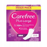 CAREFREE Plus Large гигиенические прокладки 64шт