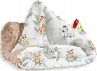 BABYMAM ОДЕЯЛО ДВУСТОРОННИЙ MINKY ХЛОПОК 75x100CM