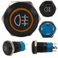 Переключатель противотуманных фар LED 12mm с защелкой 12V