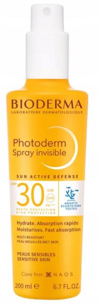 Spray do ciała przeciwsłoneczny Bioderma Photoderm invisible SPF30 200ml