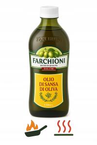 Oliwa do smażenia włoska marka Farhioni 1 litr Sansa lekka butelka plastik