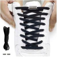 Шнурки без завязок для обуви черные эластичные шнурки длина 100 см