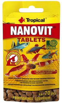 TROPICAL НАНОВИТ TABLETS КОРМ ДЛЯ МАЛЕНЬКИХ РЫБ