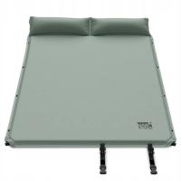 Mata samopompująca dwuosobowa 3cm materac z poduszką + pokrowiec Niskita