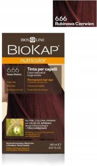 BIOKAP NUTRICOLOR 6.66 rubinowa czerwień 140 ml