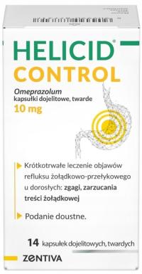 Helicid control zgaga refluks 10 mg 14 kapsułek
