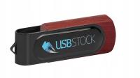 PENDRIVE REKLAMOWY USB z logo PD-6 Wood Doming 8GB Z NADRUKIEM 10 SZT