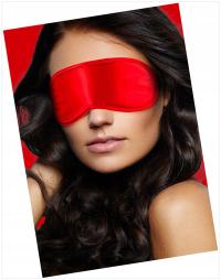 SOFT EYEMASK - RED OUCH OU027RED VALENTINE&LOVE GIFTS MASKS BONDAGE