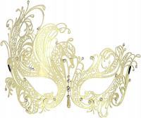 Maska maskujca metalowa wenecka maska imprezowa z