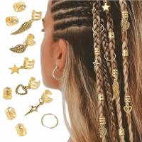Ювелирные изделия для волос, кольца для косичек, золотые украшения, 35 шт., бохо