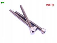 M8X100 ŚRUBA TYTANOWA IMBUSOWA DIN 912 ISO 4762 TYTAN GRADE 2